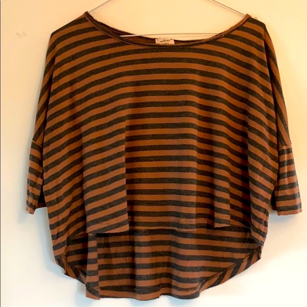 Wilfred Striped Crop Top
